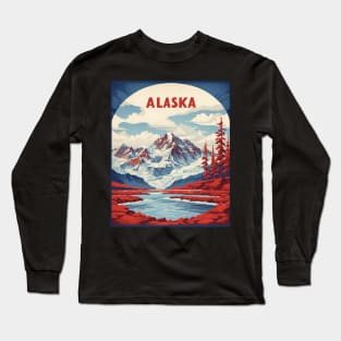 Alaska United States of America Tourism Vintage Poster Long Sleeve T-Shirt